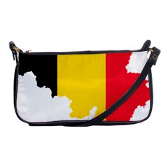 Belgium Flag Map Shoulder Clutch Bags by abbeyz71