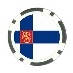 State Flag Of Finland  Poker Chip Card Guards (10 Pack) 