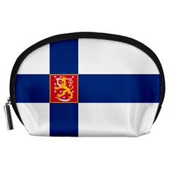 State Flag Of Finland  Accessory Pouches (large)  by abbeyz71