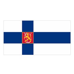 State Flag Of Finland  Satin Shawl