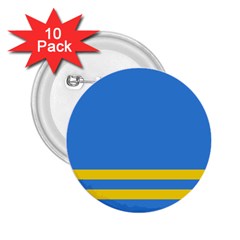 Flag Of Aruba 2 25  Buttons (10 Pack) 