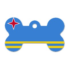 Flag Of Aruba Dog Tag Bone (one Side)