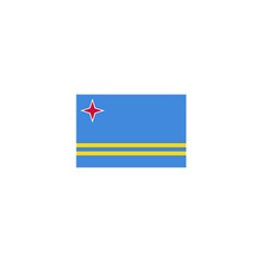 Flag Of Aruba Shower Curtain 48  X 72  (small) 