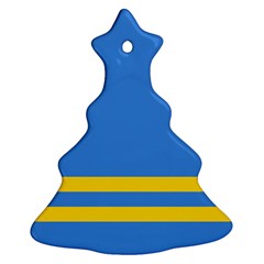 Flag Of Aruba Christmas Tree Ornament (2 Sides)