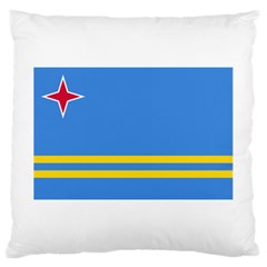 Flag Of Aruba Large Cushion Case (two Sides) by abbeyz71