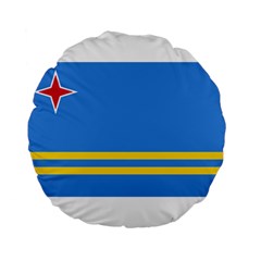 Flag Of Aruba Standard 15  Premium Round Cushions