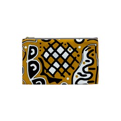 Yellow High Art Abstraction Cosmetic Bag (small) 