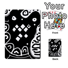 Black And White High Art Abstraction Multi-purpose Cards (rectangle)  by Valentinaart