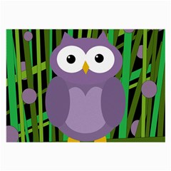 Purple owl Large Glasses Cloth