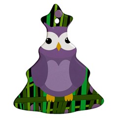 Purple Owl Ornament (christmas Tree) by Valentinaart