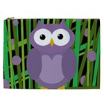 Purple owl Cosmetic Bag (XXL)  Front