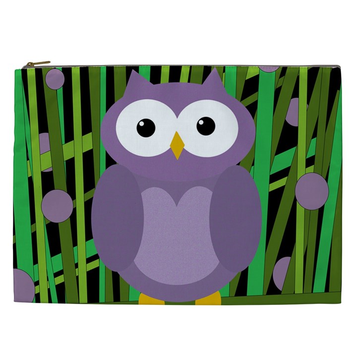 Purple owl Cosmetic Bag (XXL) 
