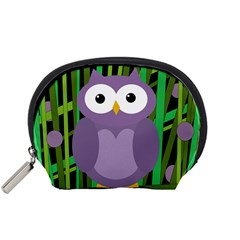 Purple owl Accessory Pouches (Small) 