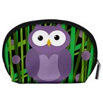 Purple owl Accessory Pouches (Large)  Back