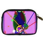 Pink artistic abstraction Digital Camera Cases Back