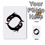 Black fishes Multi-purpose Cards (Rectangle)  Back 51