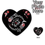 Abstract fishes Playing Cards 54 (Heart)  Front - Diamond8