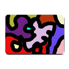 Colorful Abstraction By Moma Small Doormat  by Valentinaart