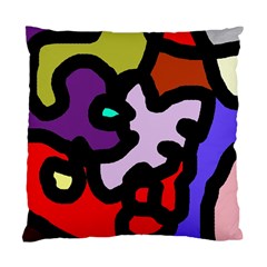 Colorful Abstraction By Moma Standard Cushion Case (two Sides) by Valentinaart