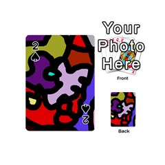 Colorful Abstraction By Moma Playing Cards 54 (mini)  by Valentinaart