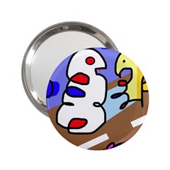 Abstract Comic 2 25  Handbag Mirrors