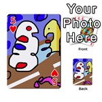 Abstract comic Playing Cards 54 Designs  Front - Heart5
