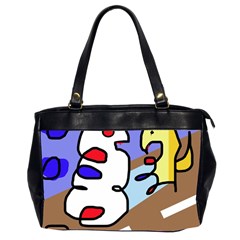 Abstract Comic Office Handbags (2 Sides)  by Valentinaart