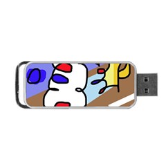 Abstract Comic Portable Usb Flash (one Side) by Valentinaart