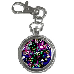 Abstract Colorful Chaos Key Chain Watches by Valentinaart