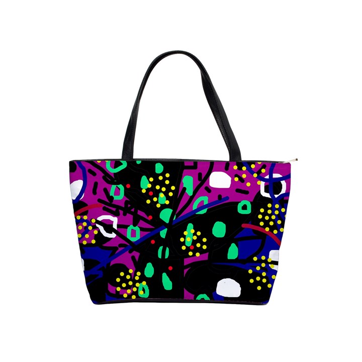 Abstract colorful chaos Shoulder Handbags