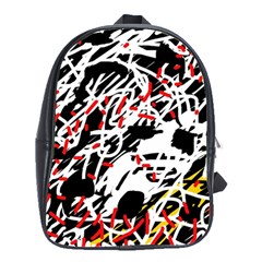 Colorful Chaos By Moma School Bags(large)  by Valentinaart