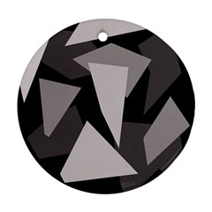 Simple Gray Abstraction Ornament (round) 