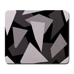 Simple Gray Abstraction Large Mousepads