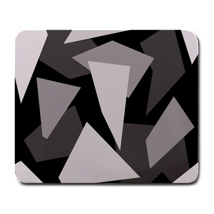 Simple gray abstraction Large Mousepads