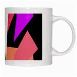 Colorful geometrical design White Mugs Right