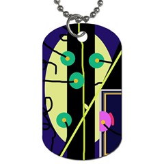 Crazy Abstraction By Moma Dog Tag (two Sides) by Valentinaart