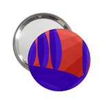 Purple and orange landscape 2.25  Handbag Mirrors Front