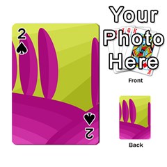 Yellow And Pink Landscape Playing Cards 54 Designs 