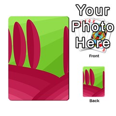 Green And Red Landscape Multi-purpose Cards (rectangle) 