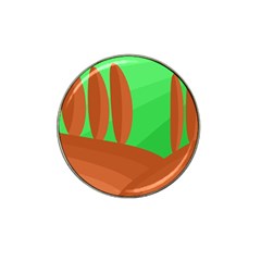 Green And Orange Landscape Hat Clip Ball Marker (10 Pack) by Valentinaart