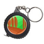 Green and orange landscape Measuring Tapes Front