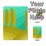 Green and yellow landscape Multi-purpose Cards (Rectangle)  Back 30