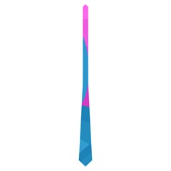 Pink And Blue Landscape Neckties (two Side) 