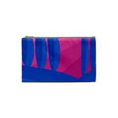 Magenta And Blue Landscape Cosmetic Bag (small)  by Valentinaart