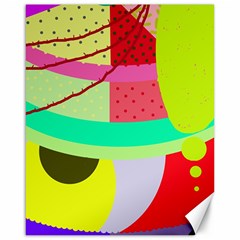 Colorful Abstraction By Moma Canvas 16  X 20   by Valentinaart