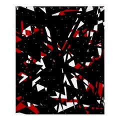 Black, Red And White Chaos Shower Curtain 60  X 72  (medium)  by Valentinaart