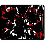 Black, red and white chaos Double Sided Fleece Blanket (Medium)  58.8 x47.4  Blanket Back