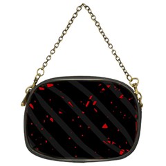 Black And Red Chain Purses (one Side)  by Valentinaart