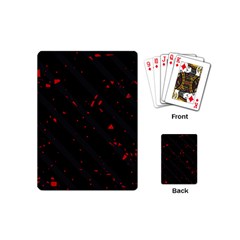 Black And Red Playing Cards (mini) 
