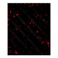 Black And Red Shower Curtain 60  X 72  (medium)  by Valentinaart